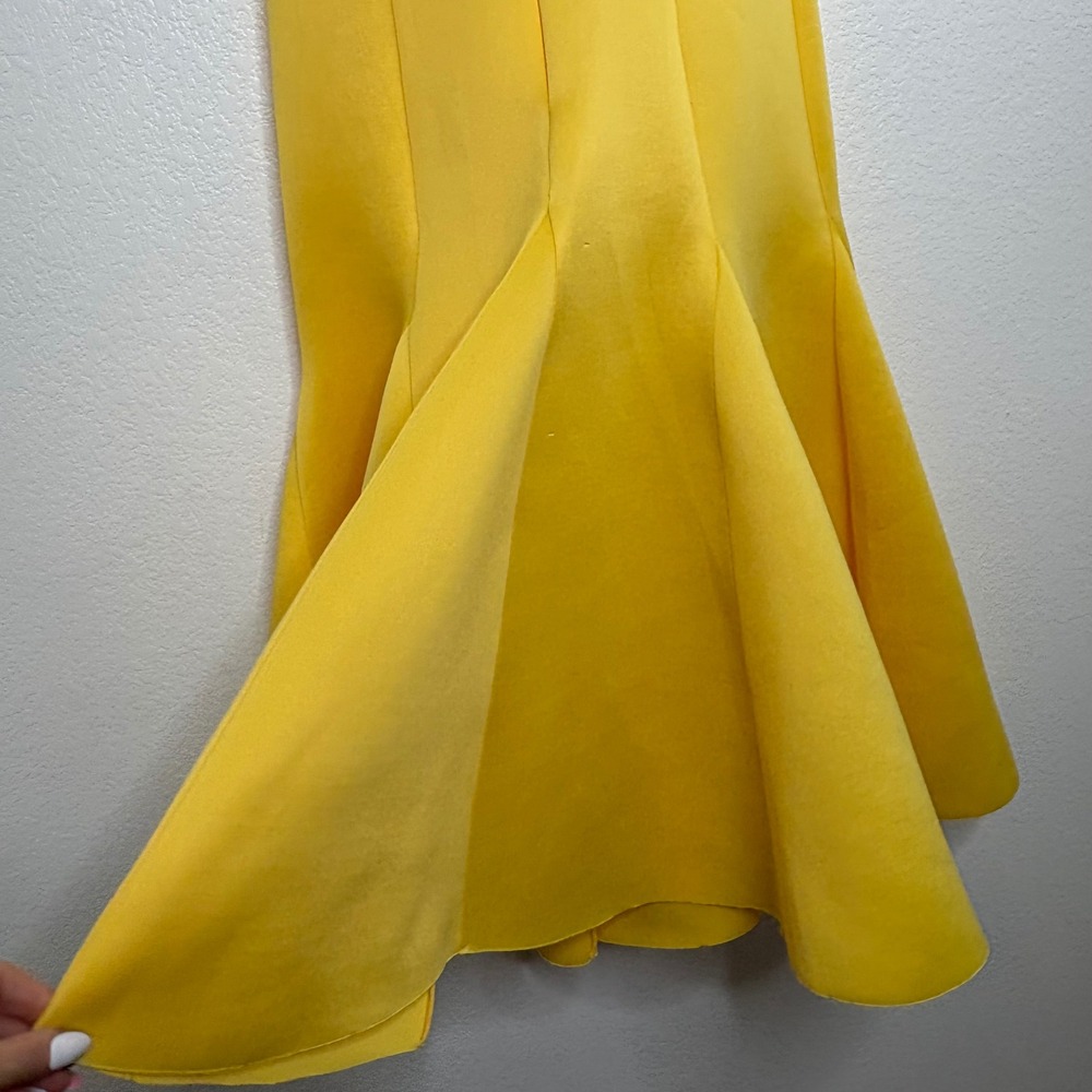 ASOS Yellow Midi Dress with Tie Straps - Picture 4 of 13